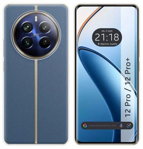 Tumundosmartphone Transparent TPU gel silikonfodral för Realme 12 Pro 5G/12 Plus 5G 8447079155767