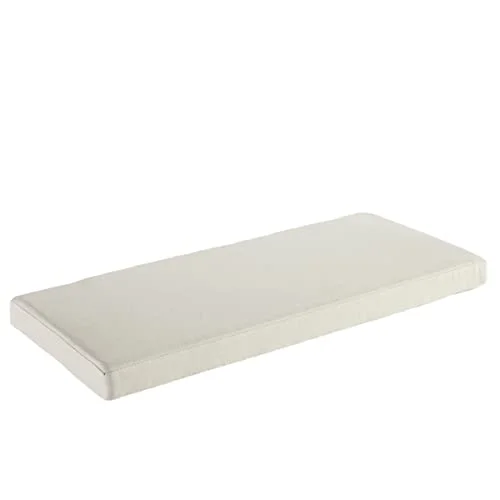 AFEBOO Bänkdyna, 2/3 sits för inomhus och utomhusbruk, mjuk, tvättbar, halkfri sittdyna trädgårdsbänk, hammock, uteplats, kök, matsalsbänk, gungstol, anpassbar (beige, 100 x 50 5 cm) 8451767124041