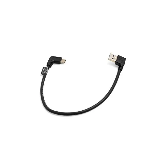 System S USB C kabel 30 cm 3.1 typ kontakt 90 grader vinklad till A 3.0 graders höger vinkelkontakt 4250822998627