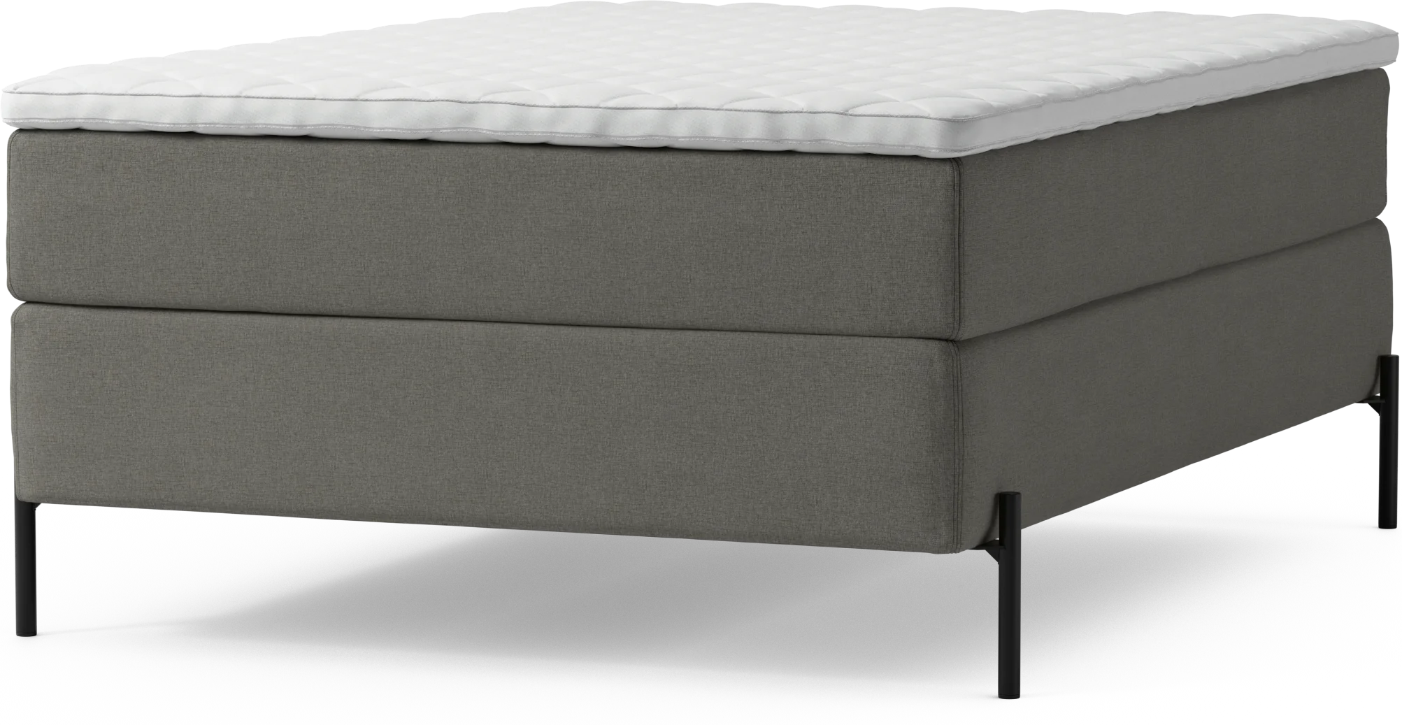 Delux Dream Kontinentalsäng, enkelsäng 140 cm med bäddmadrass och sängben NUKve