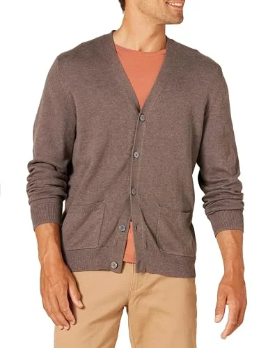 Amazon Essentials bomullströja för män, brun ljung, X-Large 193548685690
