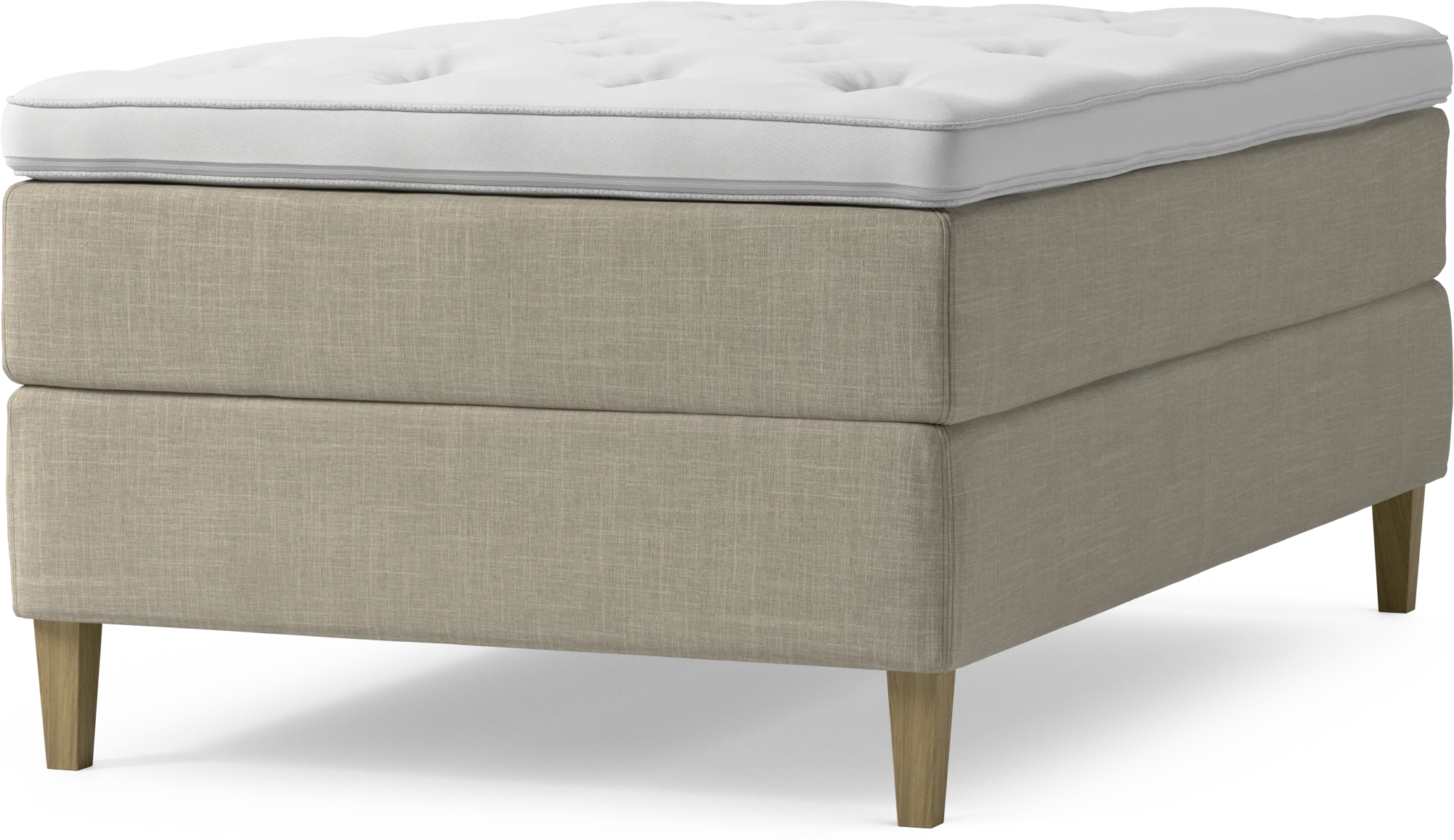 Delux Dream Kontinentalsäng, enkelsäng 120 cm med bäddmadrass och sängben x6y8U
