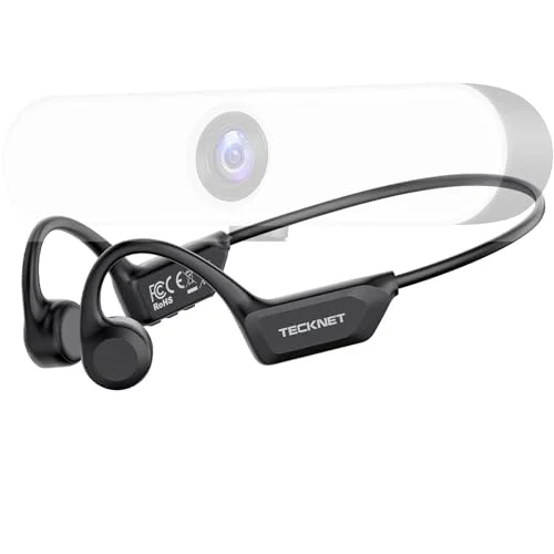 TECKNET Full HD 1080P webbkamera för PC, PC med mikrofon, USB webbkamera, 110 visning, onlinesamtal/konferens, Zoom/Skype/Facetime/YouTube, 36 månaders garanti 5056243603466