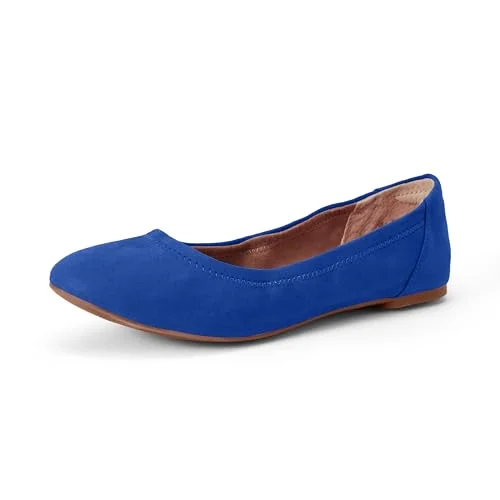 Amazon Essentials kvinnors Belice Slip On Ballet Flat, Mörkblå, 40 EU 840809191598