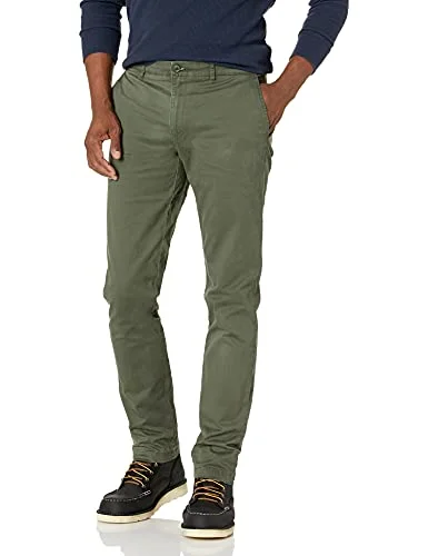 Amazon Essentials Skinny Fit Tvättade Comfort Stretch Chino byxor (tidigare Goodthreads), oliv, 30 B x L 193548119164