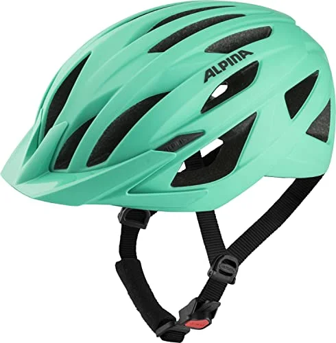 ALPINA PARANA, turquoise matt, 51 56 cm, säker cykelhjälm för damer och herrar, individuellt anpassningsbar 4003692330598