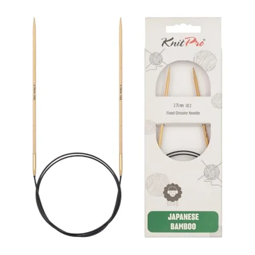 KnitPro K22204 rund sticknål, bambu, brun, 40 cm x 2,75 mm 8904086238369
