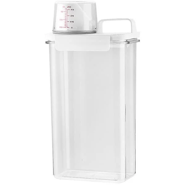 1.1L Förvaringslåda för Tvättmedel Plastbehållare med Lock Hemorganisering FDKC11107ZJH 1.1L Förvaringslåda för Tvättmedel Plastbehållare med Lock Hemorganisering FDKC11107ZJH