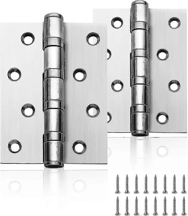 1 par 100mm krom kullager dörrgångjärn (silver) Mx-010162JCJ