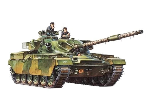 TAMIYA 300035068 35068 1:35 brit. KPz Chieftain Mk.5 (3), modellbyggsats, plastbyggsats, byggsats för montering, detaljerad kopia, grå 899998656562