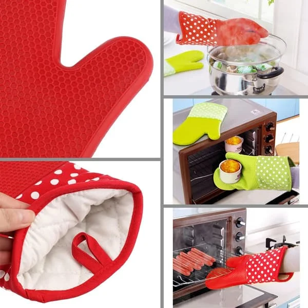 1 Pair Heat Resistant Silicone Microwave Gloves For Ki HY-GD-080500302 1 Pair Heat Resistant Silicone Microwave Gloves For Ki HY-GD-080500302