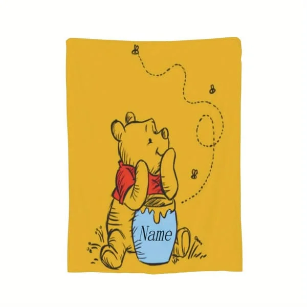 1 st. Anpassningsbar Winnie the Pooh Personlig Namnfilt Mjuk Flanellfilt, Mysig och Varm Resefilt, Digitalt Tryckt Säsongsaccessoar (FMY) 30inch*40inch MYT-10060256 1 st. Anpassningsbar Winnie the Pooh Personlig Namnfilt Mjuk Flanellfilt, Mysig och Varm Resefilt, Digitalt Tryckt Säsongsaccessoar (FMY) 30inch*40inch MYT-10060256