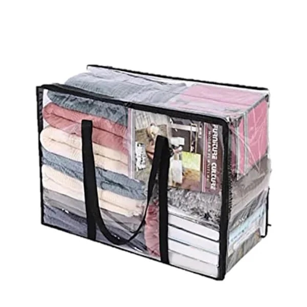 1-pack Transparent Klädförvaringsväska 55L Stor Väska PACJ-W-6419 1-pack Transparent Klädförvaringsväska 55L Stor Väska PACJ-W-6419