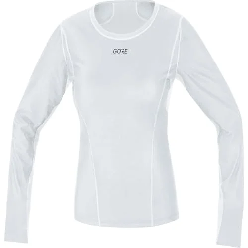 GORE WEAR Vindtät termisk undertröja för damer, Passar alla sporter, WINDSTOPPER, 38, Ljusgrå/Vit 4017912048811