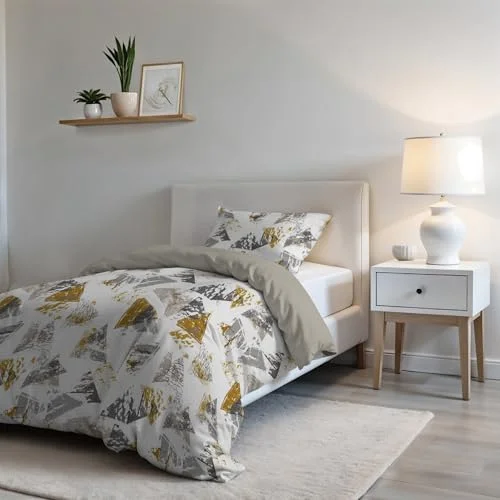 Italian Bed Linen Påslakan mode, Urban Giallo, liten dubbel 8058575095275