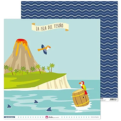 Anita y su mundo Treasury Island Papper Layout, Multifärg, 30,5x30,5cm, 5 8413623748723