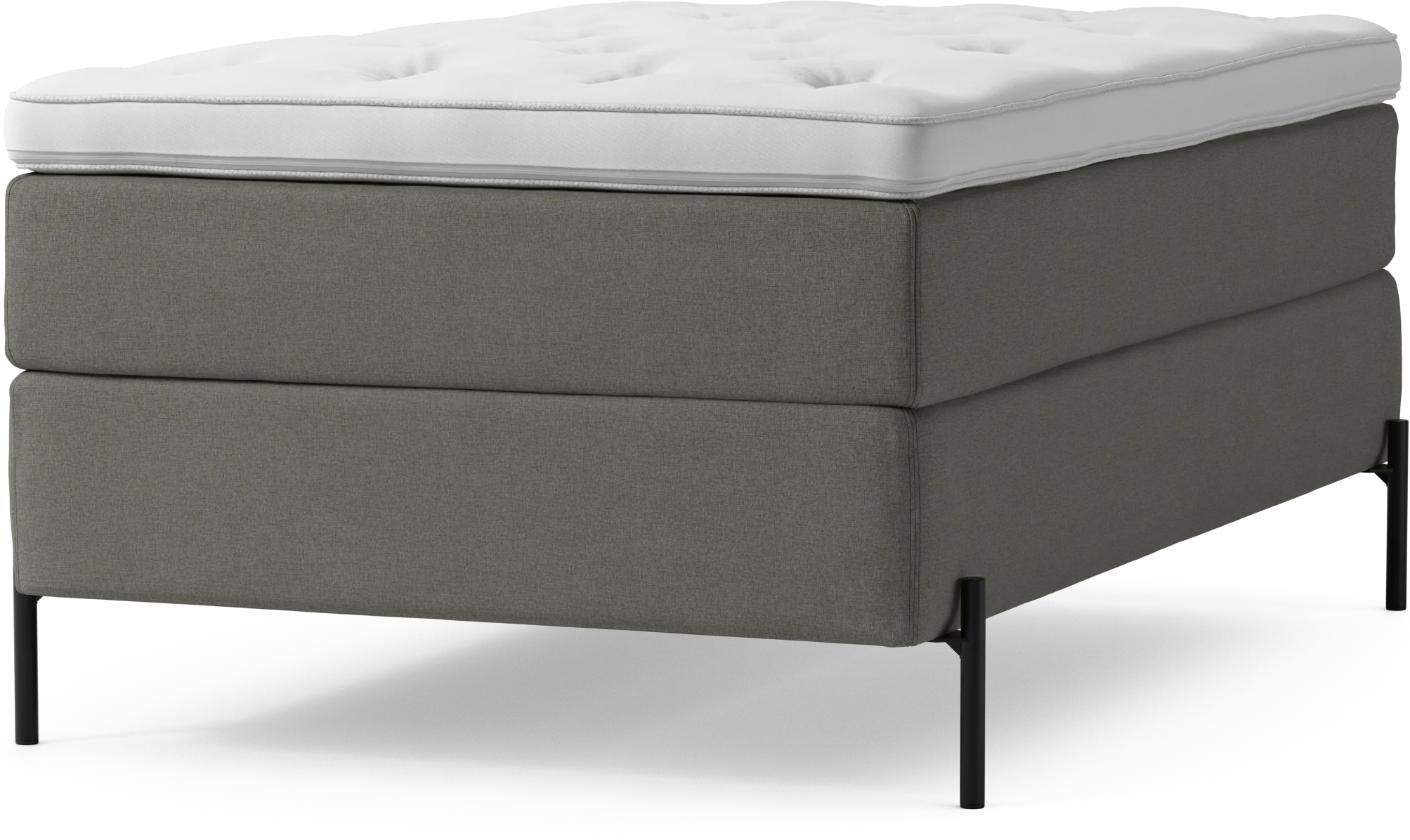Delux Dream Kontinentalsäng, enkelsäng 120 cm med bäddmadrass och sängben P6XJs