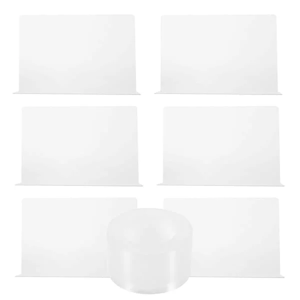 1 set hylldelare transparent plast hög skåp hylla delare arrangör (30.00X20.00X6.00CM, som visas på bilden) LGH-09510 1 set hylldelare transparent plast hög skåp hylla delare arrangör (30.00X20.00X6.00CM, som visas på bilden) LGH-09510
