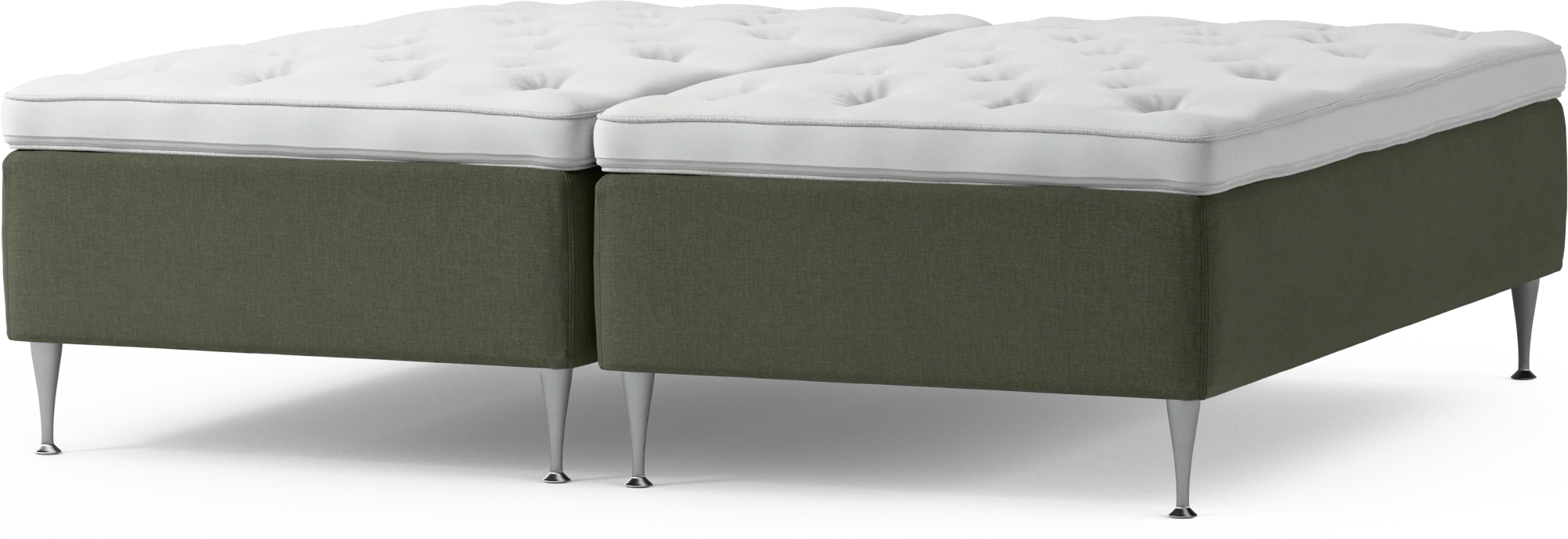 Delux Dream Ramsäng, dubbelsäng med bäddmadrass och sängben Y1ZJs