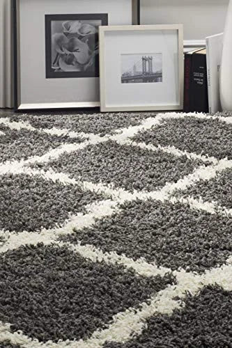Safavieh Aldo vävd lurvmatta 121 X 182 cm Dark Grey/Ivory 683726886600