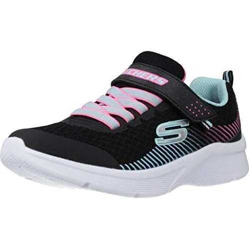 Skechers Microspec Sneaker för flickor, Svart aqua, 34 EU 193642907872