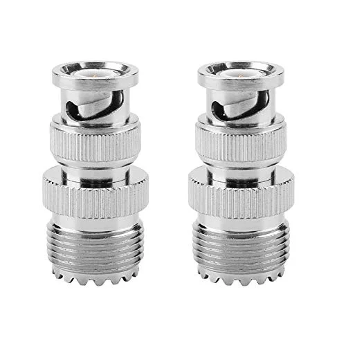 Akozon 2 st BNC hankontakt till UHF SO239 PL 259 honkontakt RF koaxialadapter 719527384394