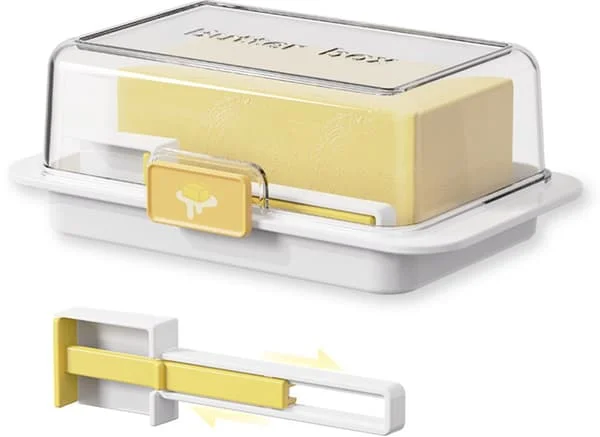 1-pack smörask med lock för bänkskivor och kylskåpsdörrar, sluten smörförvaringsbehållare, smörlock, smörhållare, BPA-fri, delbar ZQ-8411 1-pack smörask med lock för bänkskivor och kylskåpsdörrar, sluten smörförvaringsbehållare, smörlock, smörhållare, BPA-fri, delbar ZQ-8411