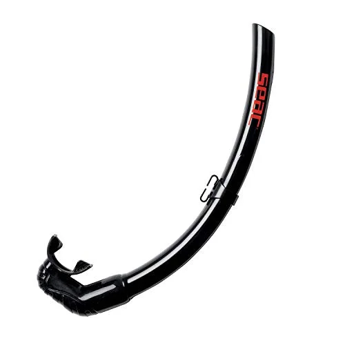 Seac Top Flex Foldable Snorkel för dykning, snorkling, fridykning och spjutfiske, Vuxen, Svart, standard 8002908411447