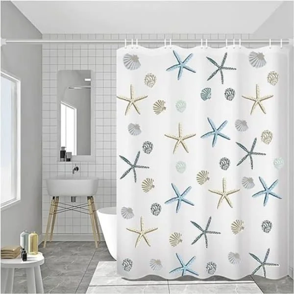 1 duschdraperi, 200*220 cm vattentät duschdraperi mot mo ZZF-0084396ZY