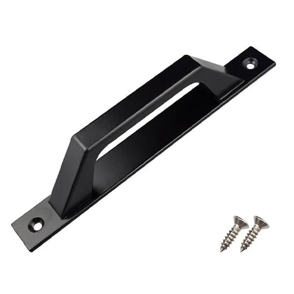 1 st aluminiumlegering skjutdörrhandtag med skruvar, skjutdörrhandtag, grindgarage skjul hårdvaruhåntag, för trädgårdsdörr, garderobsdörrar ZYTU-074646
