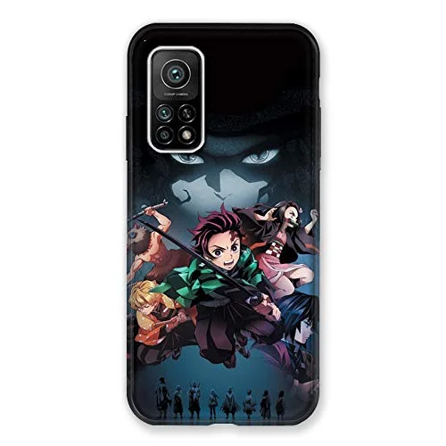 Fodral för Xiaomi Mi 10T / Pro Manga Demon Slayer svart 3614849960233