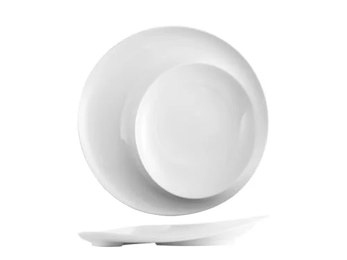 H&h Set med 2 urvalstallrikar i porslin, 25,7 cm 8003512868252
