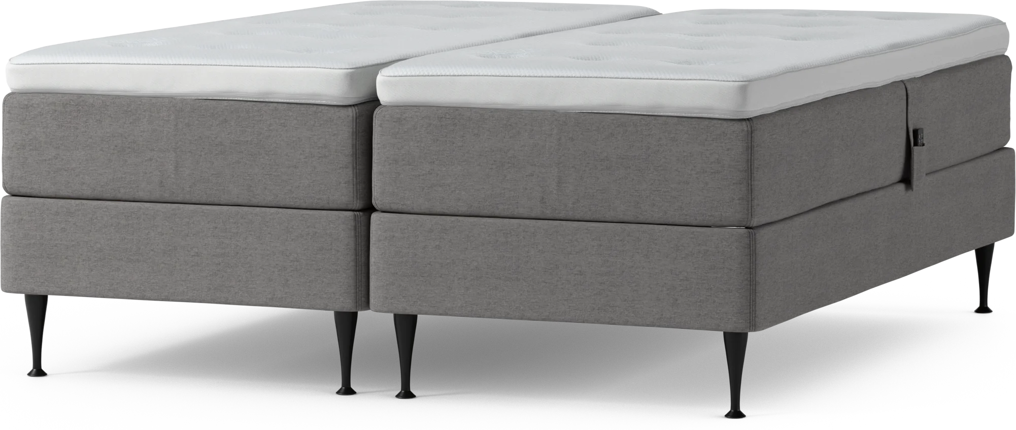 Delux Dream Ställbar säng, dubbelsäng med bäddmadrass och sängben lp39x