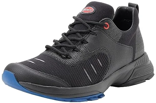 UYN FOR BUGATTI Speed Black Sole Sneaker herr, Svart, 39 EU 8054216640828