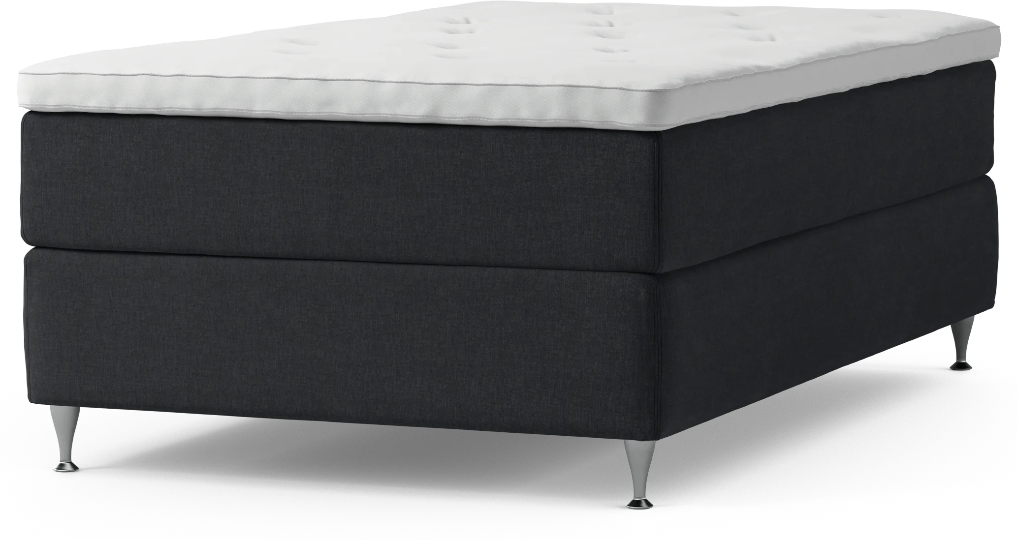 Delux Dream Kontinentalsäng, enkelsäng 120 cm med bäddmadrass och sängben uvkKe