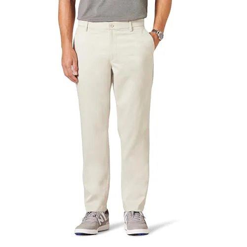 Amazon Essentials mäns atletisk passform stretchgolfbyxor (finns i stora och långa), sten, 36 B x 30 L 197153022086