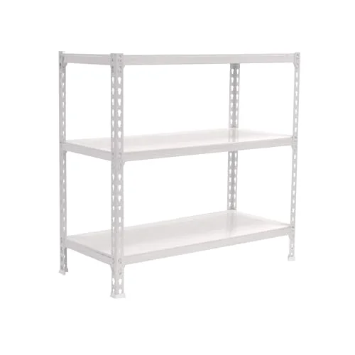 Simonrack Förvaringshylla och 3 nivåer, 200 kg lastkapacitet böjningspunkt, 900 x 1200 300 mm, tung belastningshylla, garagehylla, vit Simonclick 8425437076565