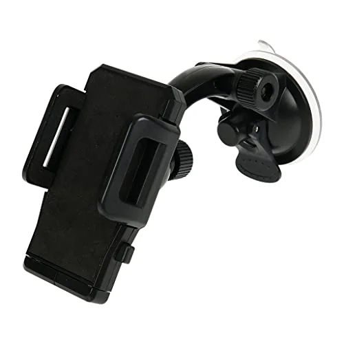 TURBOCAR Smartphone bilhållare med sugkoppsfäste utrustad en vridbar arm och 360 roterande huvud justerbar upp till 11 cm frigöringsknapp praktisk 3219516470826