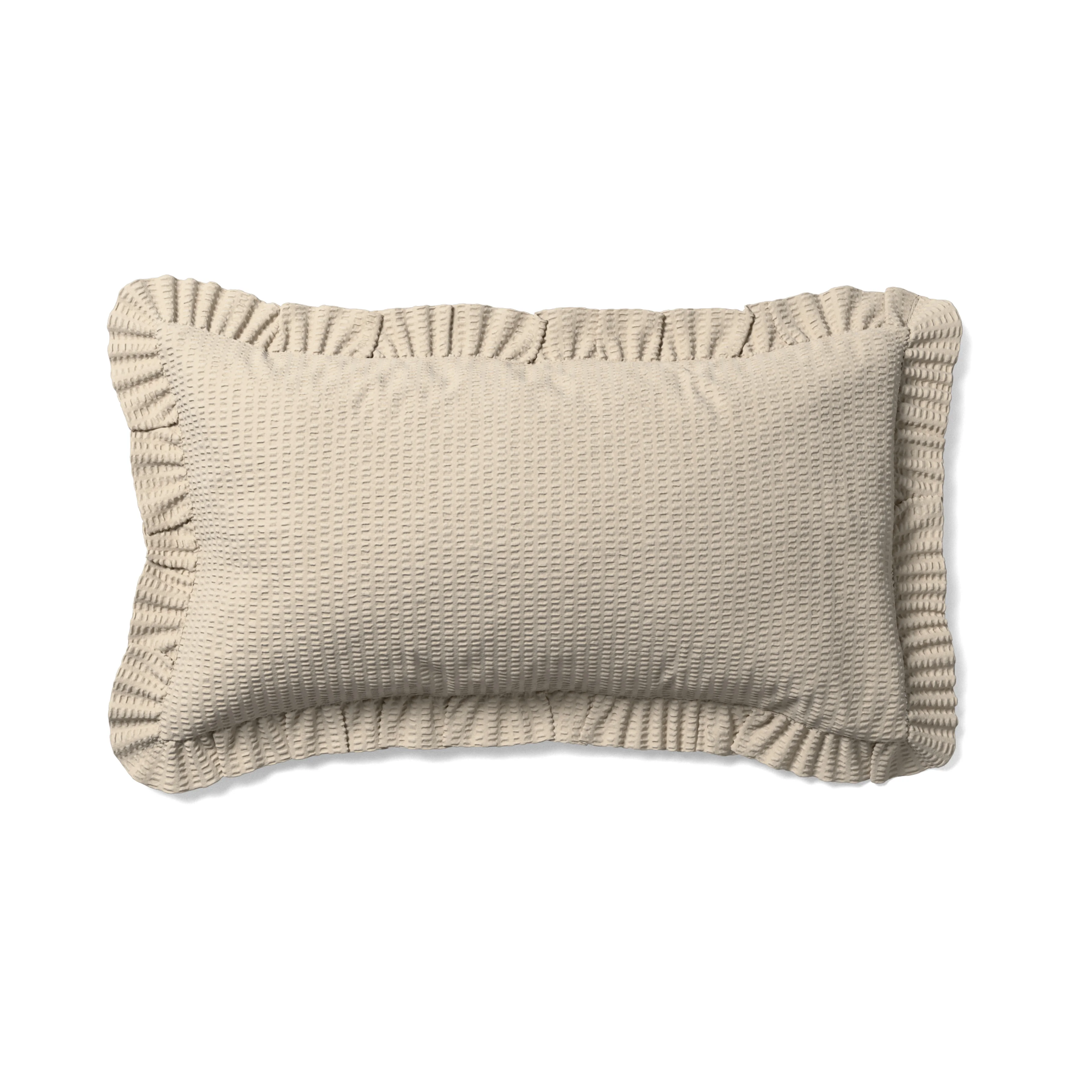 Becka Örngott till hotellkudde i bäckebölja med volang, 50×90 cm klEPq Becka Örngott till hotellkudde i bäckebölja med volang, 50×90 cm klEPq
