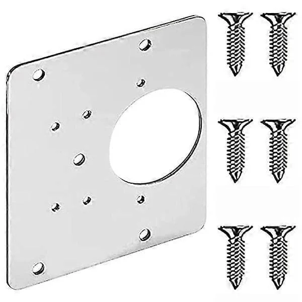 1-pack – Gångjärnsreparationsplatta 9×9 cm rostfritt stål Fy05-FrC-22320