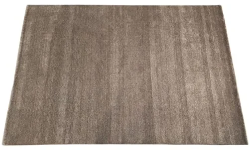 Taup Grå matta 100% ull 170 x 240 cm handvävd enfärgad AN2 676882716638