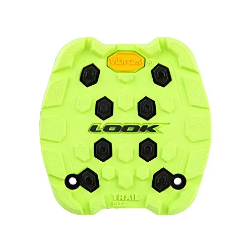 LOOK Cycle Activ Grip Trail Pad Kompatibel med platta Pedaler Maximal terrängpassning Anti slip Innovative Gummi Hög dragkraft Grön Äpple Syra 3611720190291