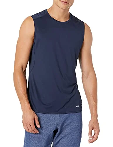 Amazon Essentials Men's Tech stretchig muskelskjorta, Marinblå, M 43475718490