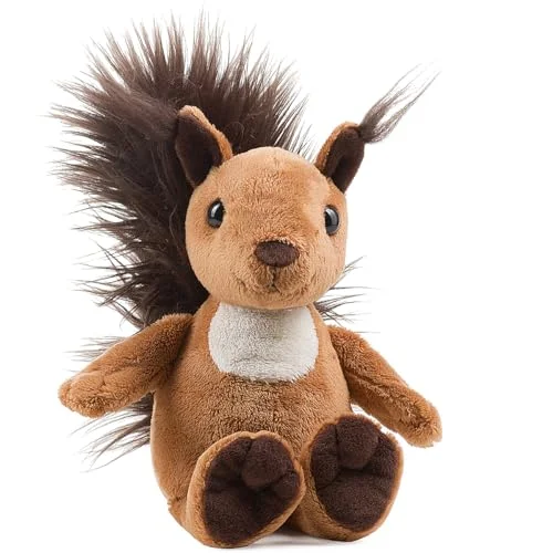 Schaffer 5691 Luzy plysch ekorre, brun/vit, storlek M 25 cm 4012948056915