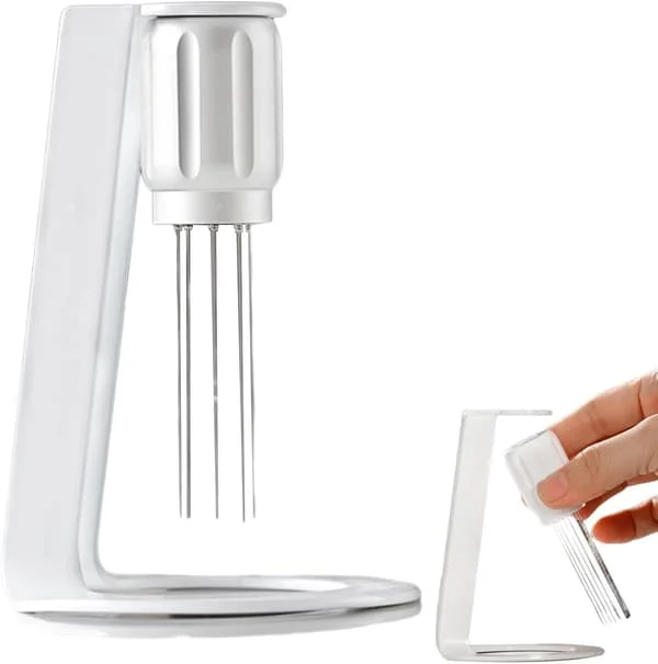 0,4 mm Barista magnetisk kafferörare, WDT-verktyg med stativ, kaffepulverdispenser, handbryggt omrörd espressopulver med magnetisk pulverdispenser EFDK07265DT 0,4 mm Barista magnetisk kafferörare, WDT-verktyg med stativ, kaffepulverdispenser, handbryggt omrörd espressopulver med magnetisk pulverdispenser EFDK07265DT
