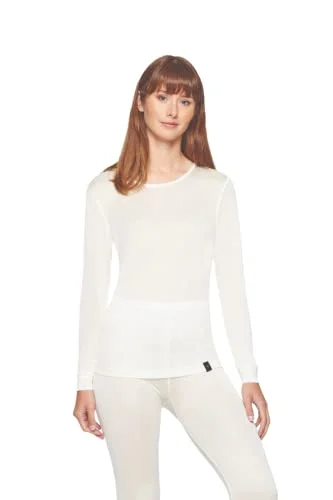 Terramar Thermasilk Pointelle damtopp med U formad urringning 1 100% siden, baslager, naturlig, XL 721357005677