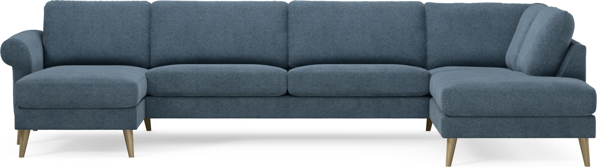Bridge 3-sits soffa med schäslong vänster och divan höger kakft