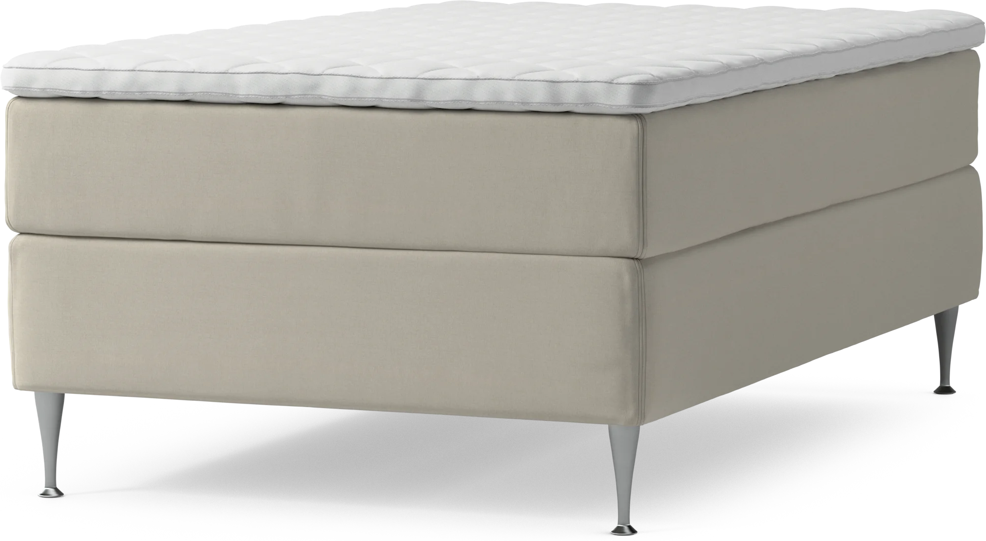 Delux Dream Kontinentalsäng, enkelsäng 120 cm med bäddmadrass och sängben UmSpD