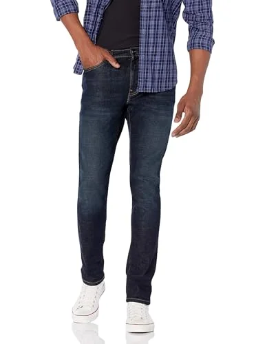 Amazon Essentials Herr Skinny Fit Stretch Jean, Dark Indigo/Rinsed, 40 B x 30 L 194223570430
