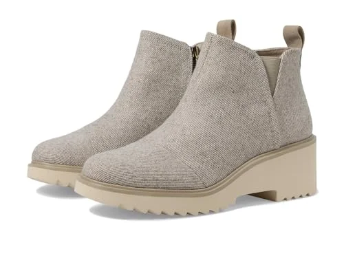 TOMS kvinnors Maude Fashion Boot, Natural Shimmer twill, 6,5 UK, Naturlig skimmer 39 EU 195703549861
